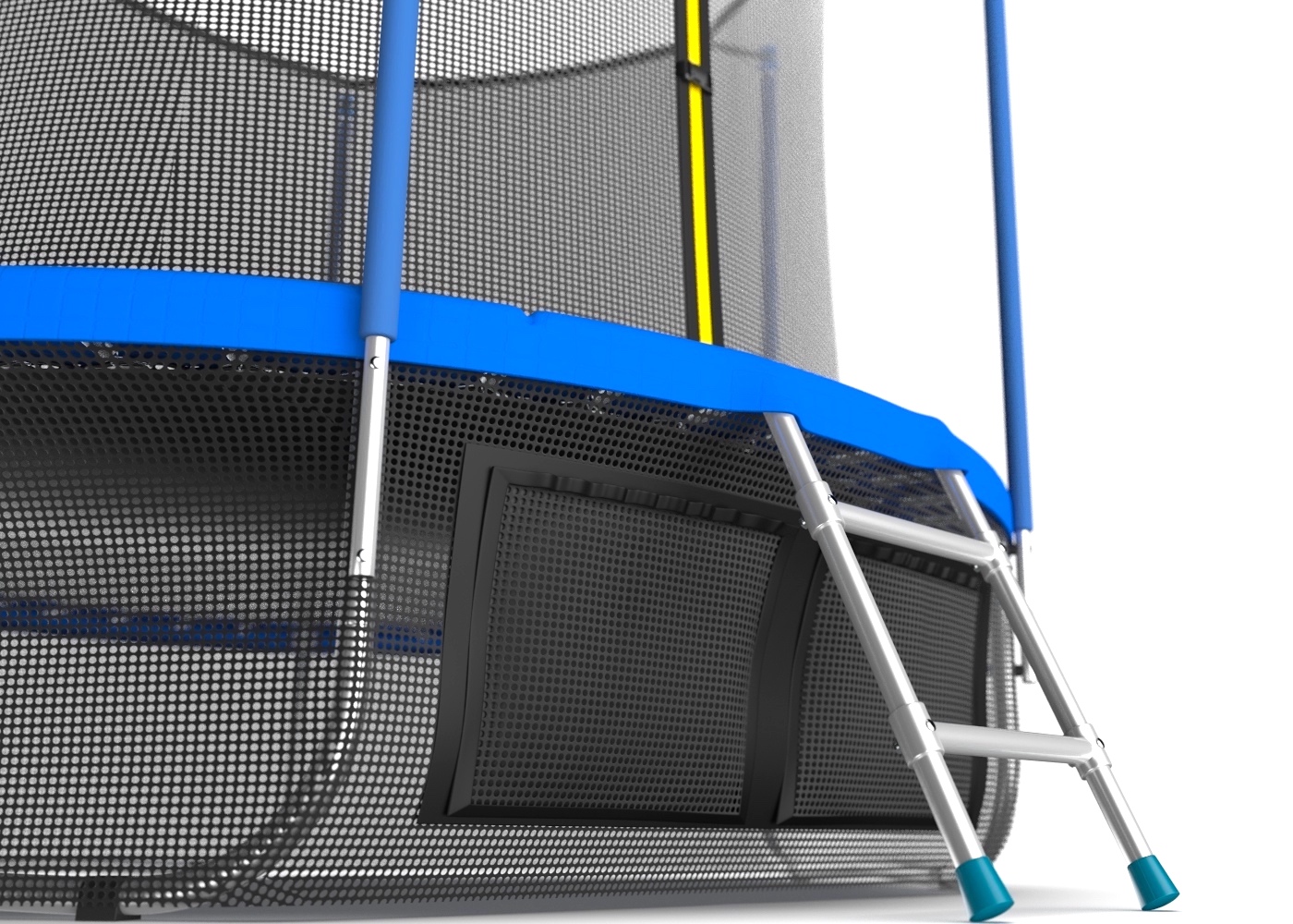 EVO JUMP Internal 6ft (Sky). Батут с внутренней сеткой и лестницей, диаметр 183 см (синий) + нижняя сеть